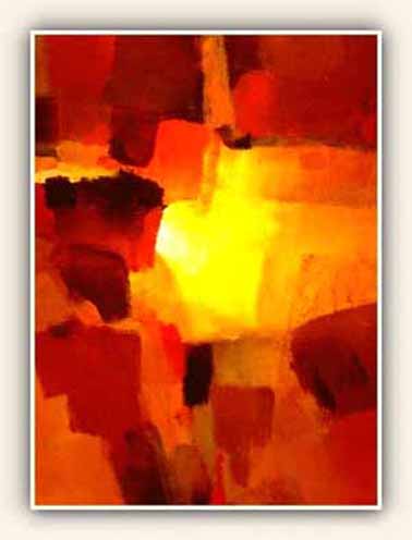 'Licht',acryl op papier, 42 x 30 cm, 1998