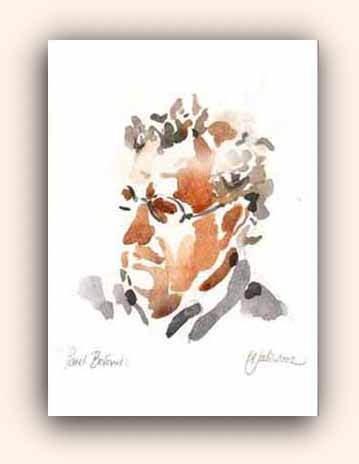 Portret, aquarel, ca. 15 x 22 cm, 2002