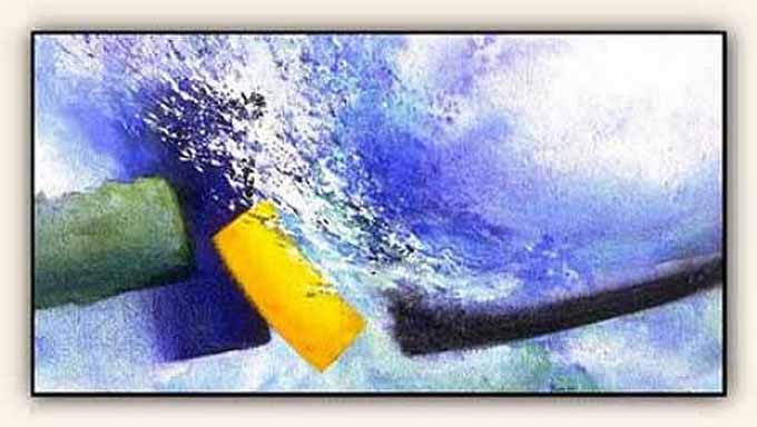 Kreta, acryl op paneel, ca. 80 x 150 cm, 1995