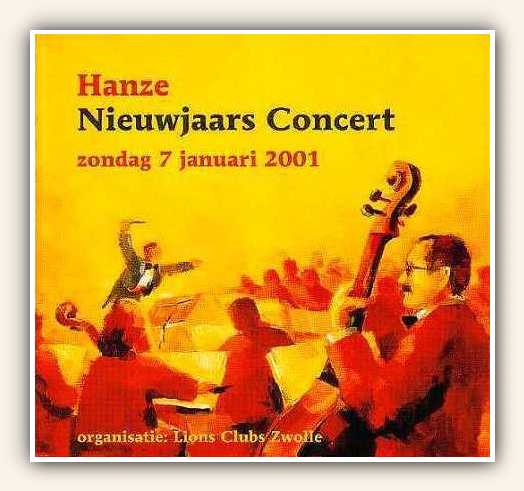 Omslag programmaboekje Hanze Nieuwjaars Concert 2001